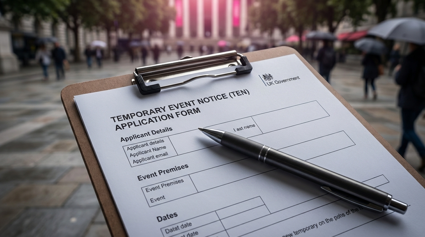 Temporary Event Notice guide - legal checklist for public viewing