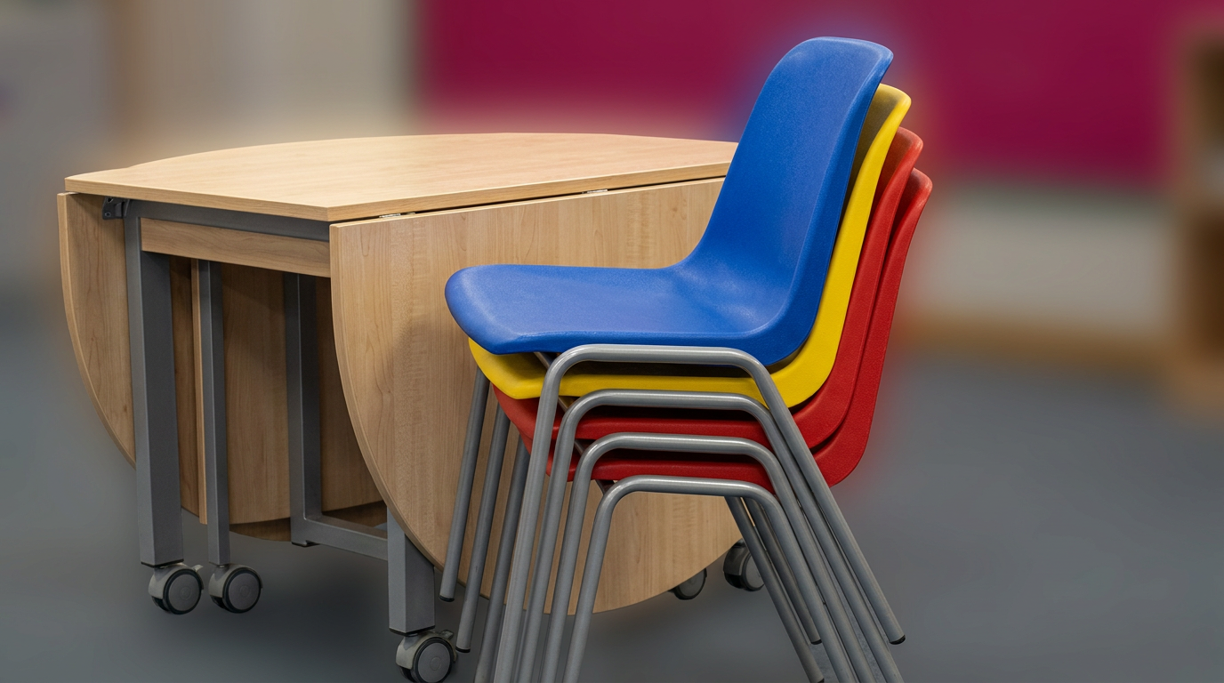 Multi-purpose school furniture - durable and flexible design