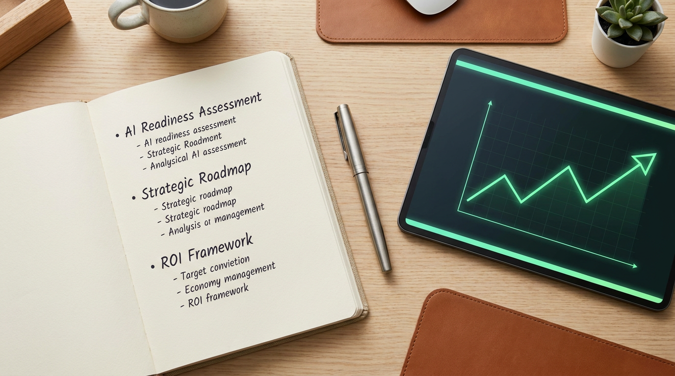 AI partner deliverables - notebook with AI roadmap and ROI framework