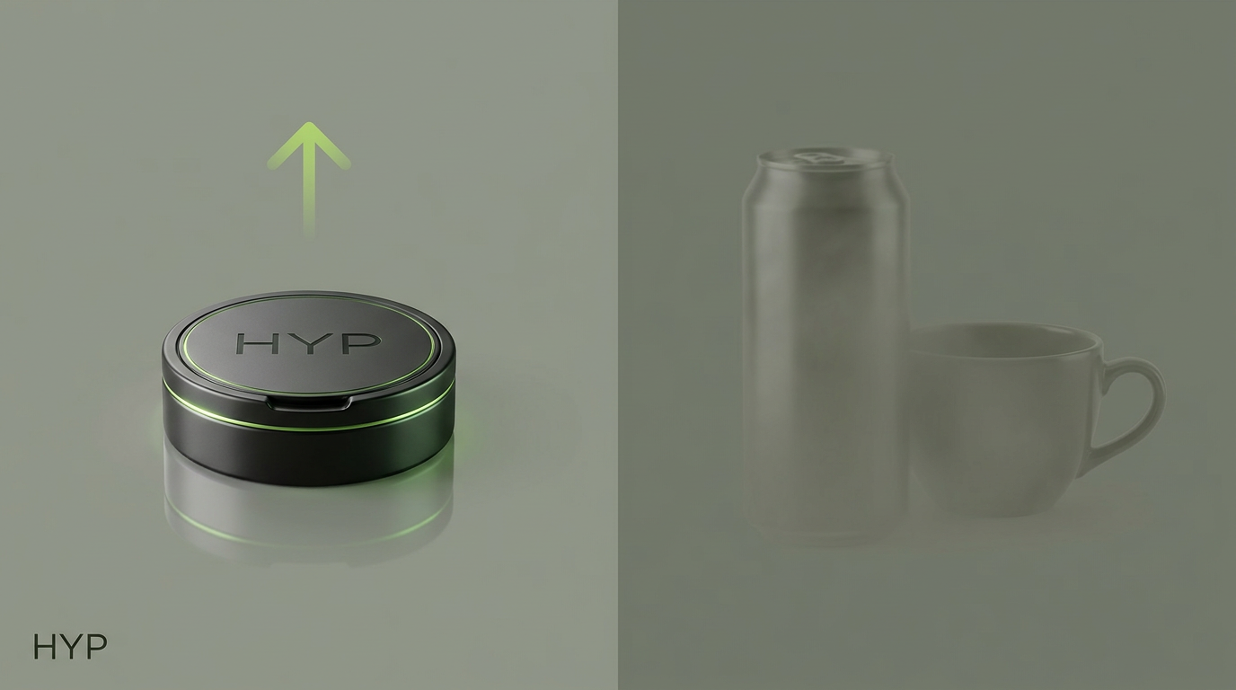 Energy pouches vs drinks - visual comparison of cleaner choice