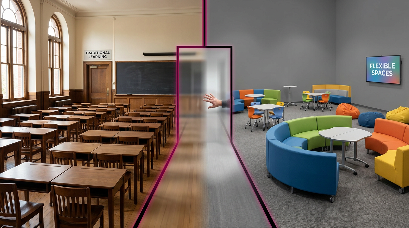 Deciding between traditional and flexible school furniture options in the UK