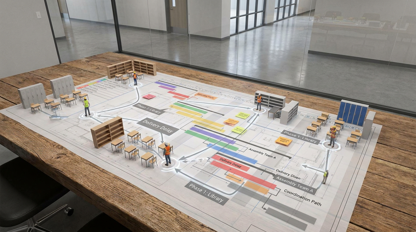 Classroom furniture project management - overcoming logistical hurdles