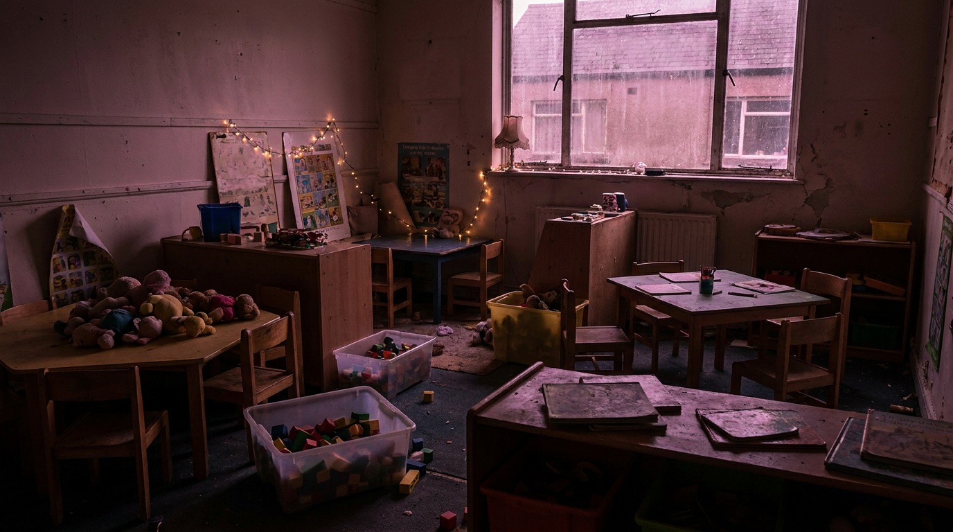 Outdated nursery classroom limiting learning potential