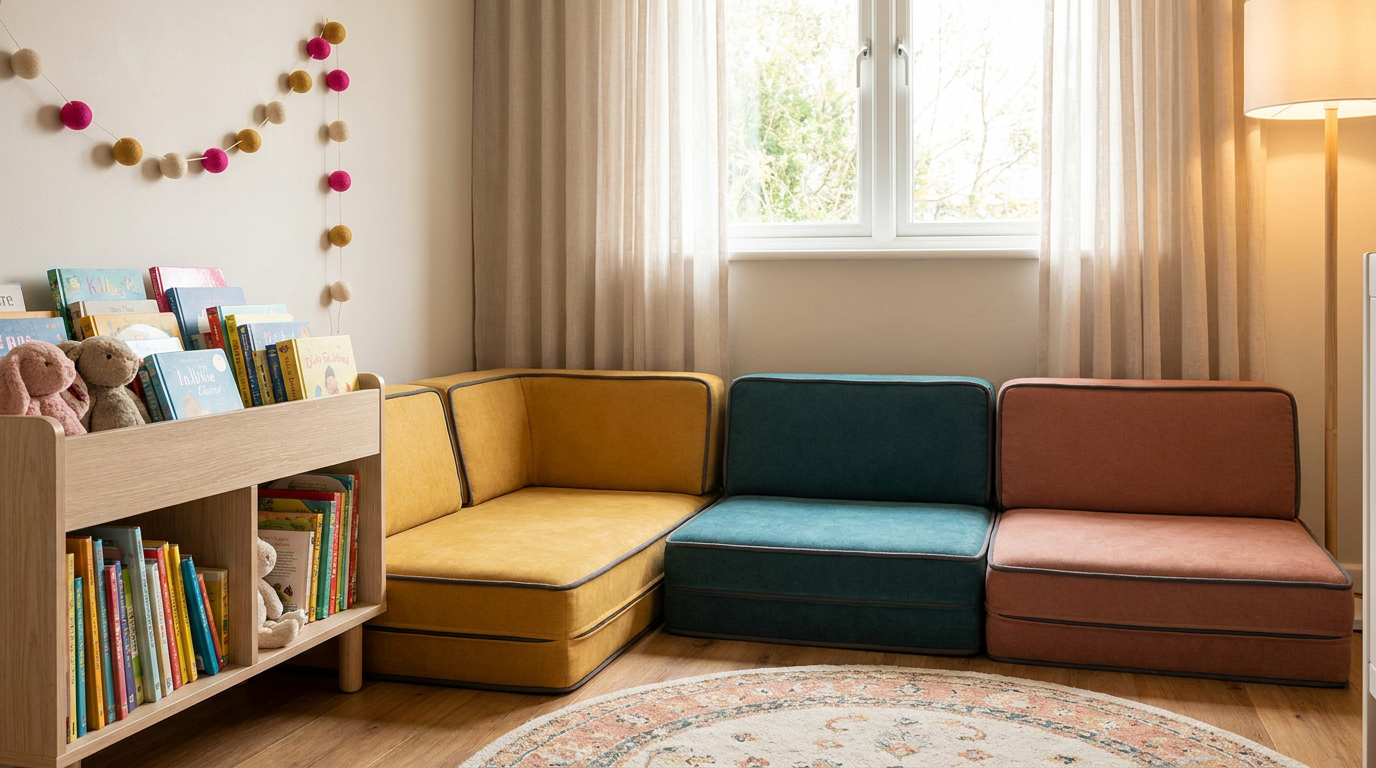 Successful nursery refurbishment results - new reading nook