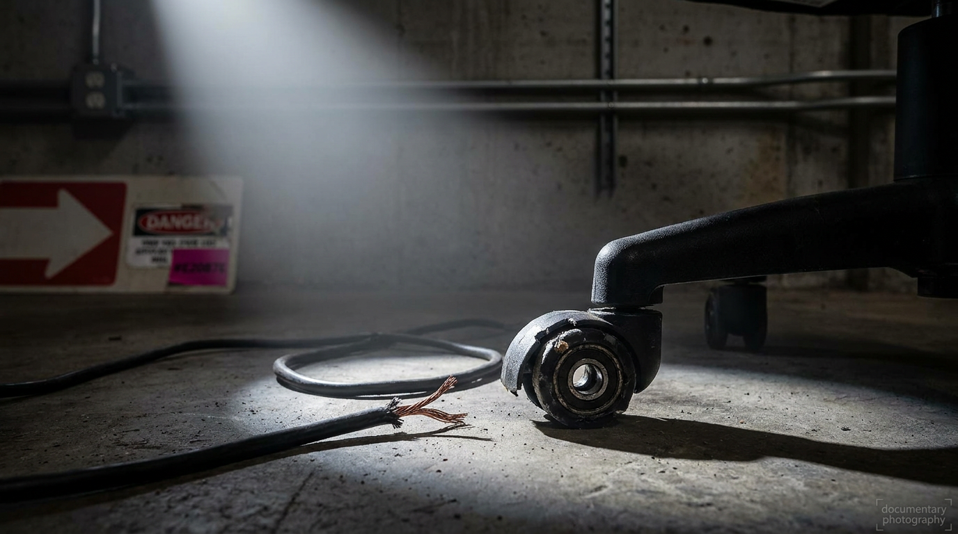 Consequences of poor maintenance - broken office equipment