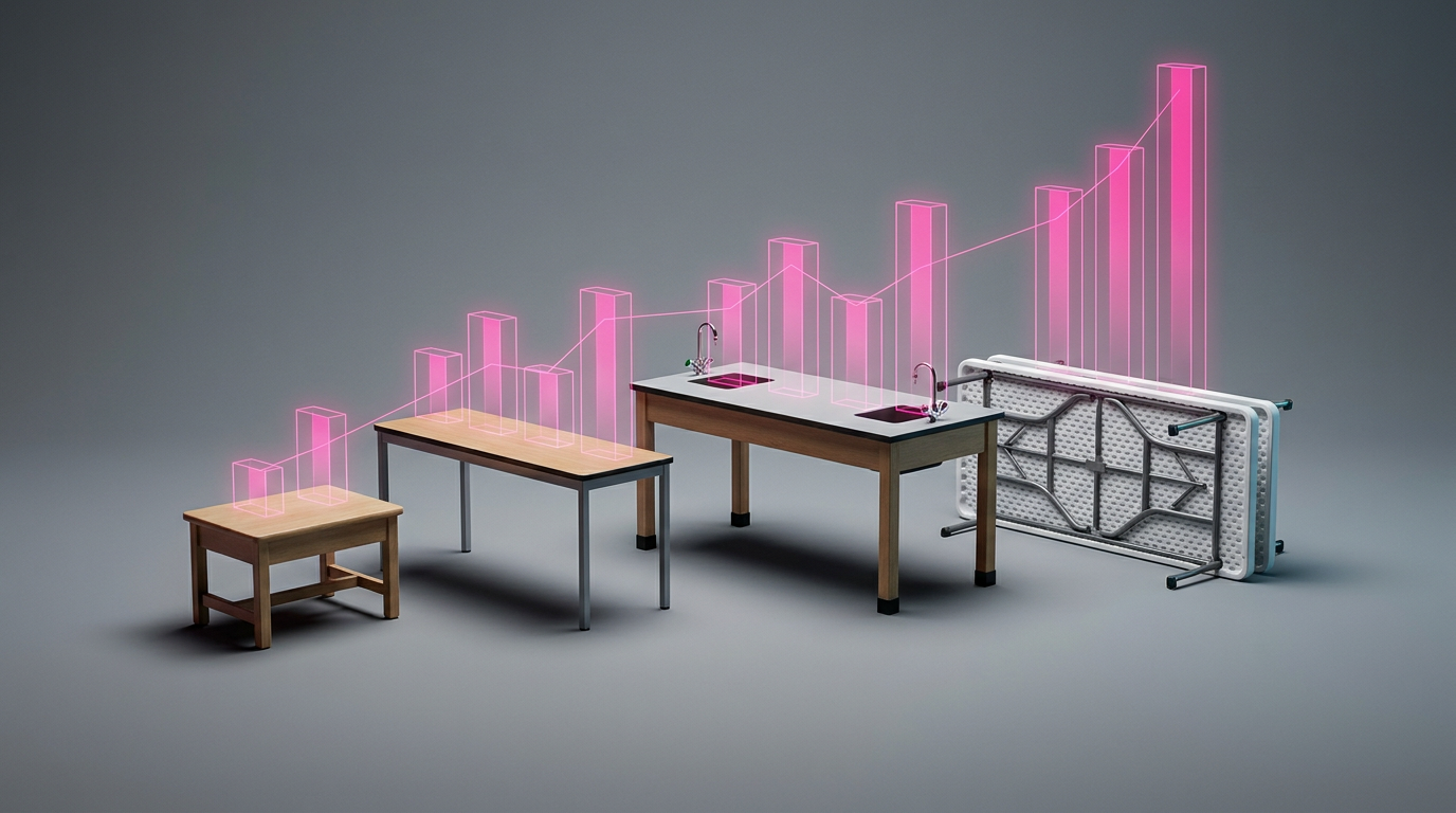 Average school table costs - diverse range of UK school tables