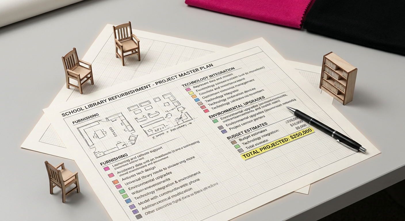 School library refurbishment checklist - detailed planning document