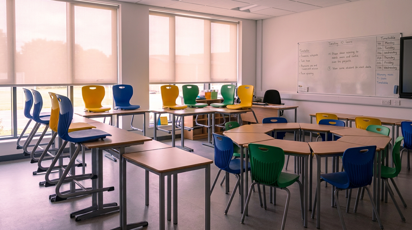 Ergonomic classroom furniture - BS EN 1729 compliant school chairs