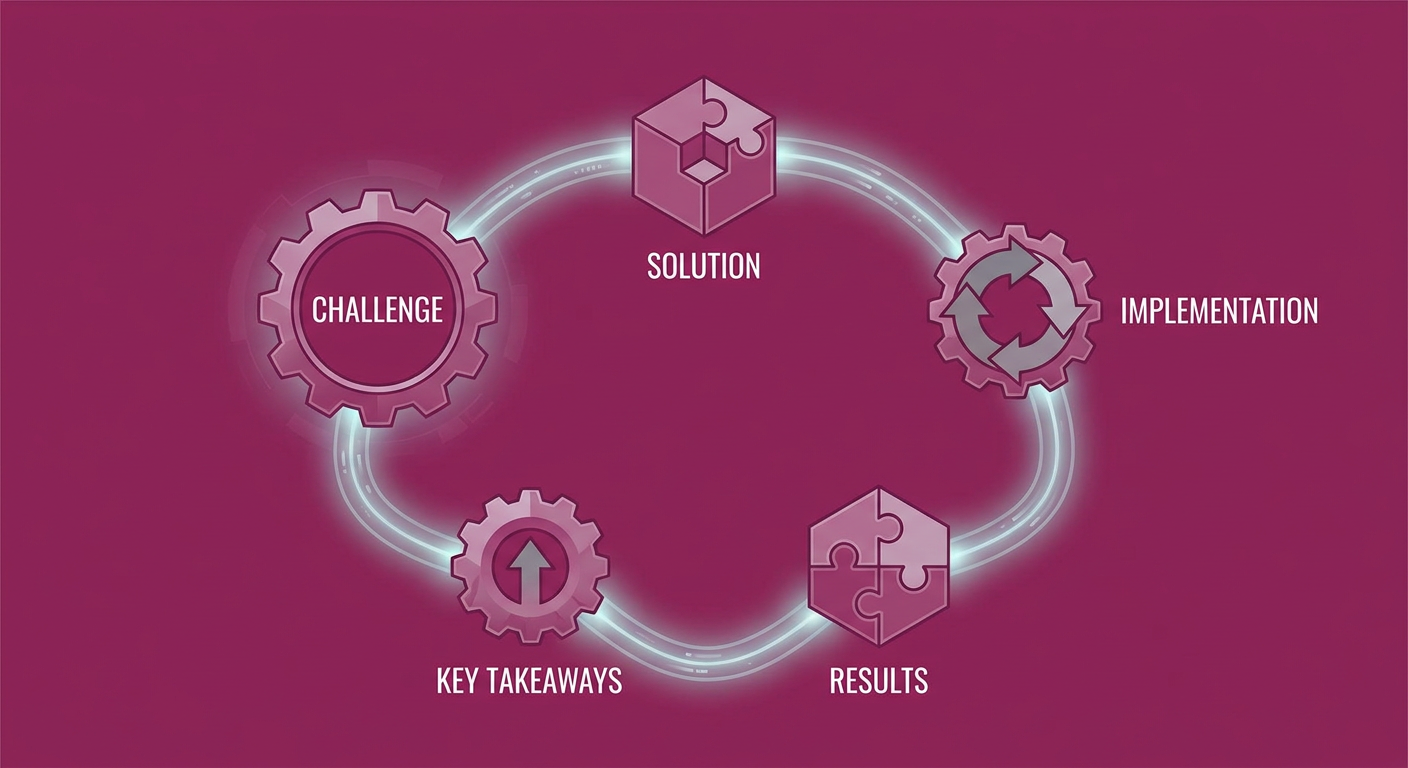 Case study structure - 5 core components diagram