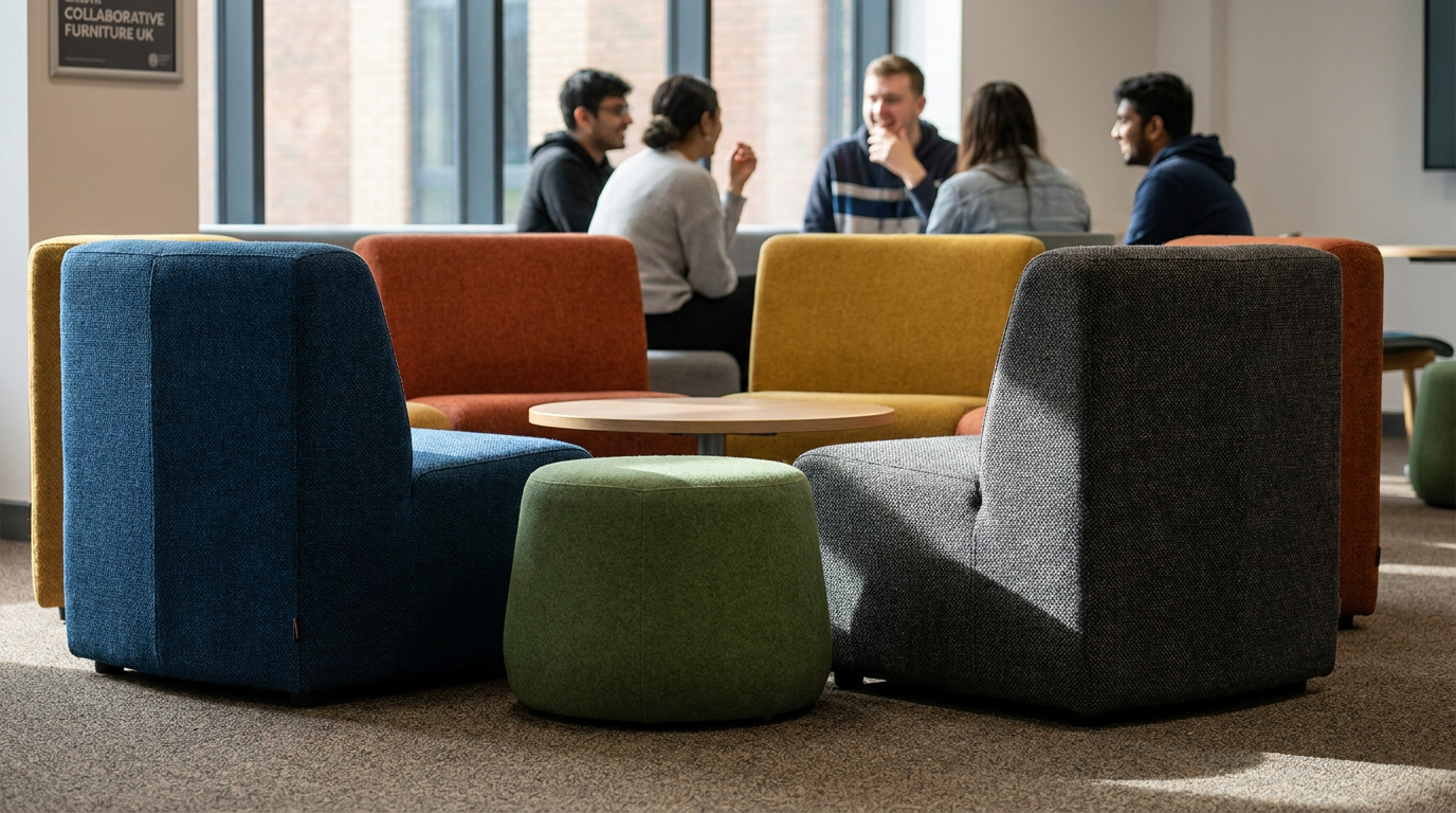 Benefits of modern breakout space with modular seating