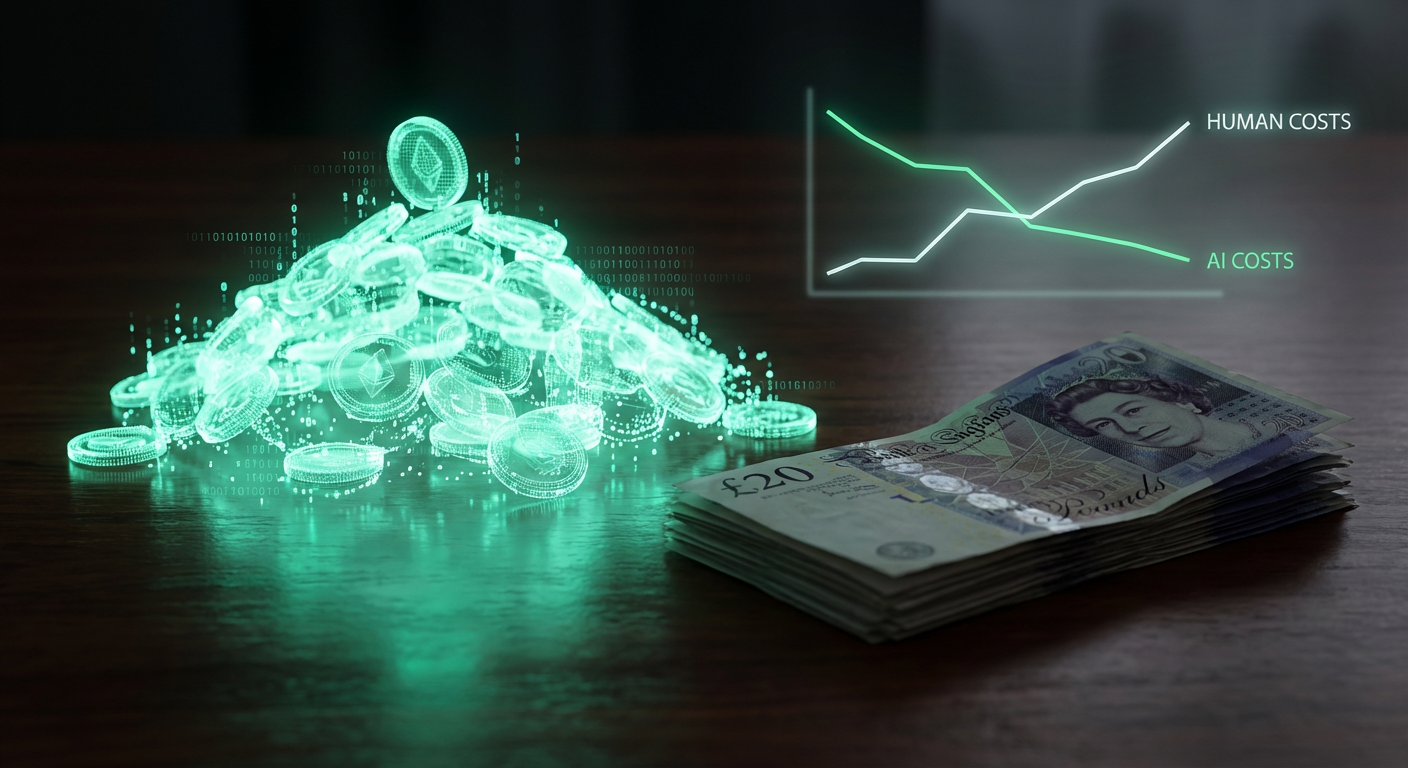 Financial reality - comparing AI automation costs with human manager salary