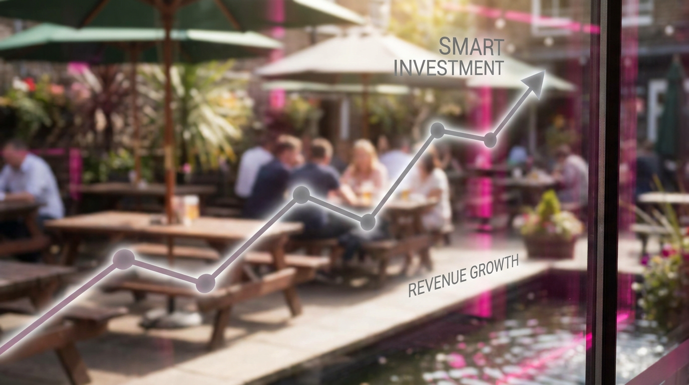 Financial ROI calculation - revenue growth from outdoor space investment