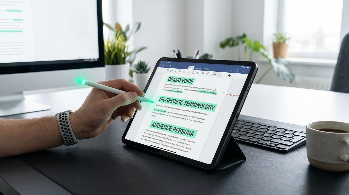 Human-in-the-loop approach for refining AI content for UK businesses