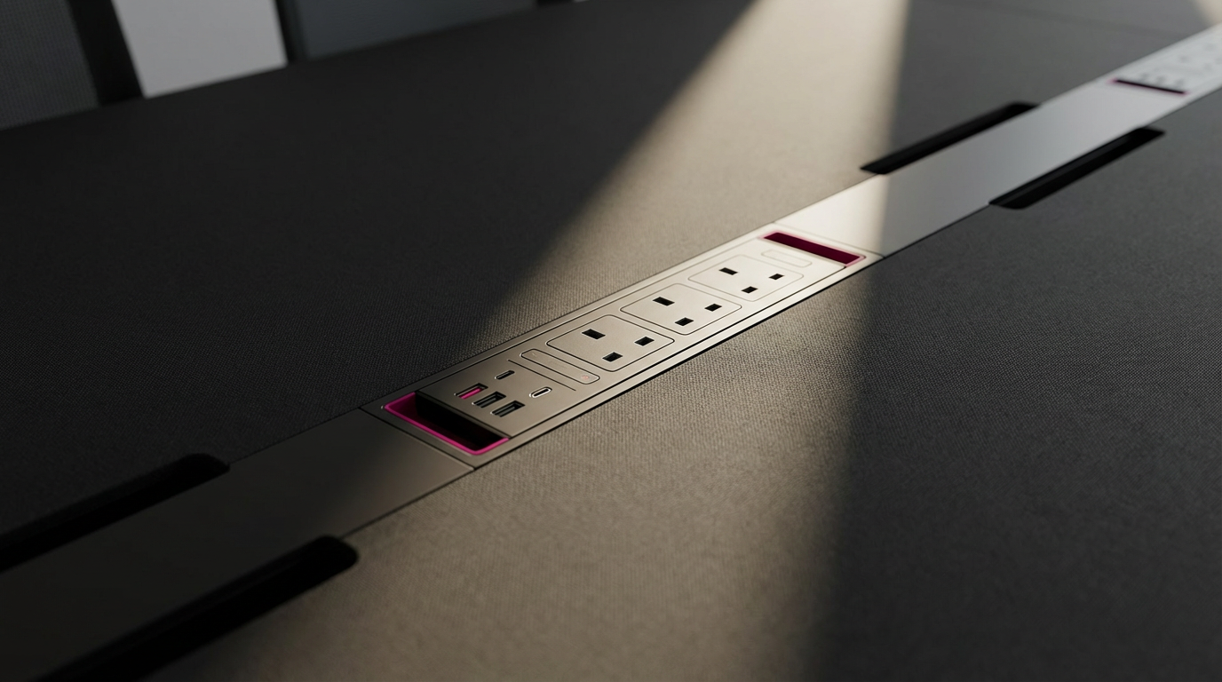 Modern classroom design UK - furniture with integrated power solutions