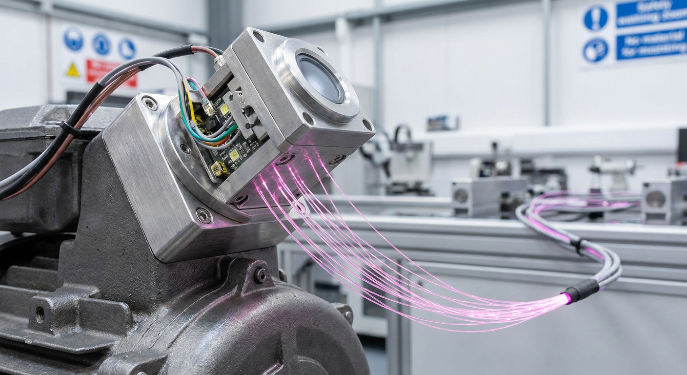 IoT sensor collecting data for advanced predictive maintenance