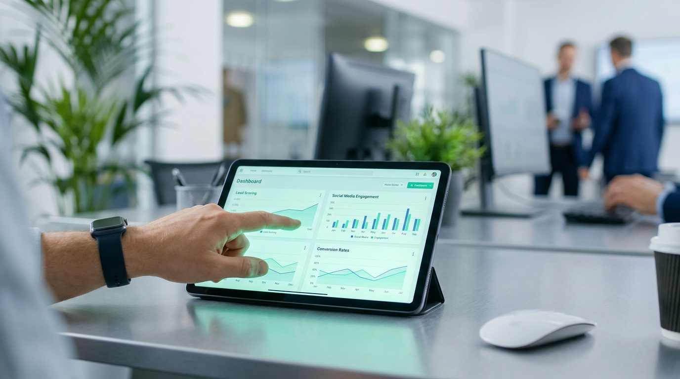 AI marketing and sales tools for UK businesses dashboard