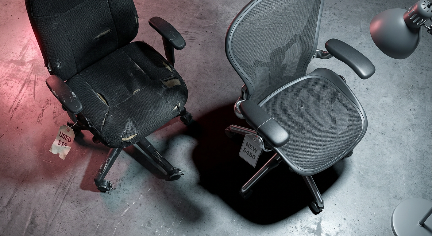 Total Cost of Ownership - comparing cheap vs durable office chairs