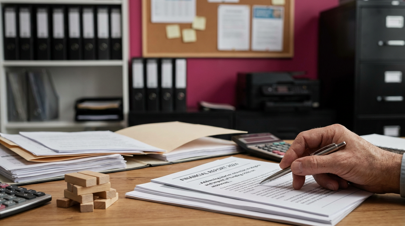 School manager analysing UK education funding and teacher retention reports