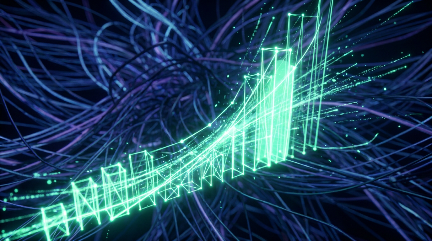 Data visualisation transforming raw business data into actionable insights