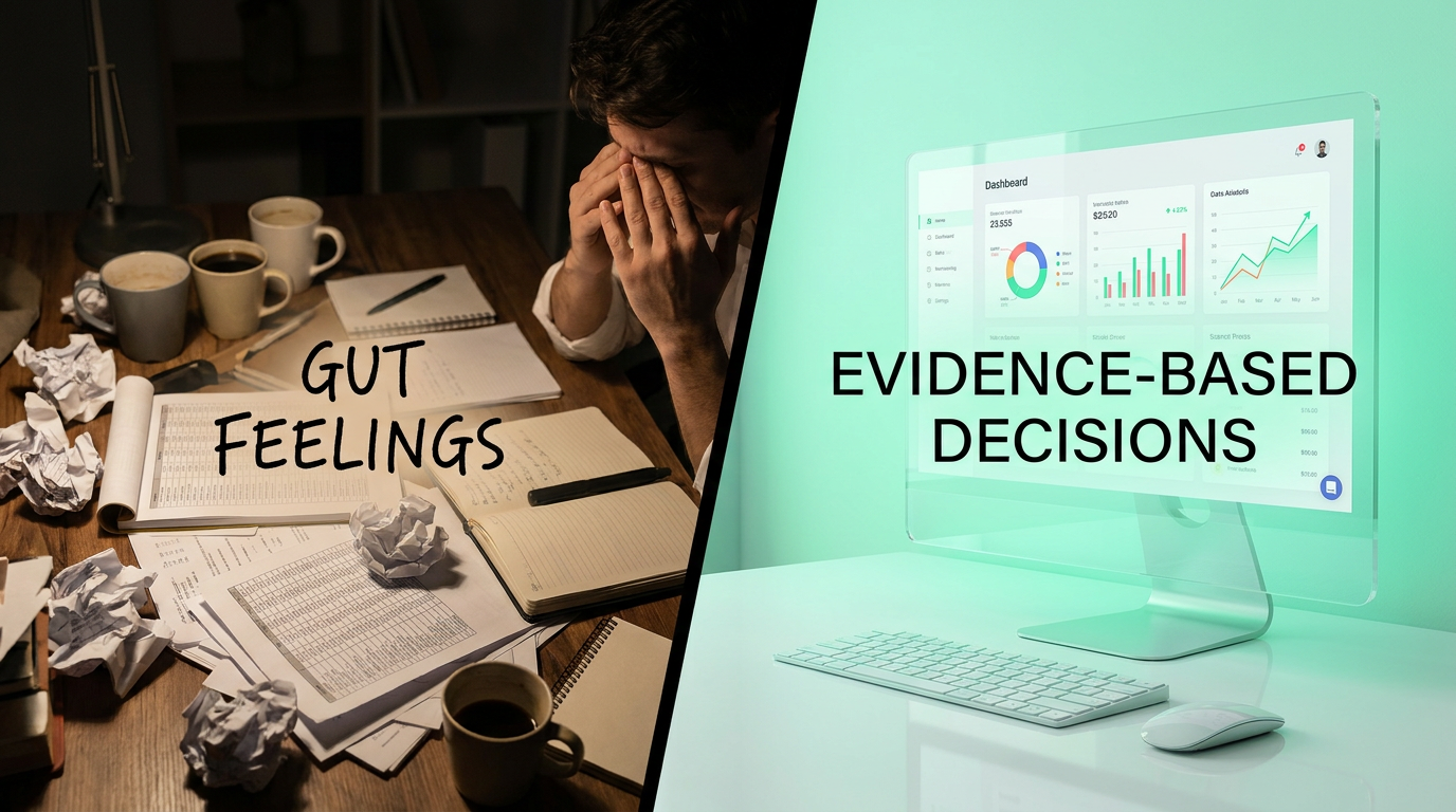 SME decision-making comparing gut feelings to data-driven insights