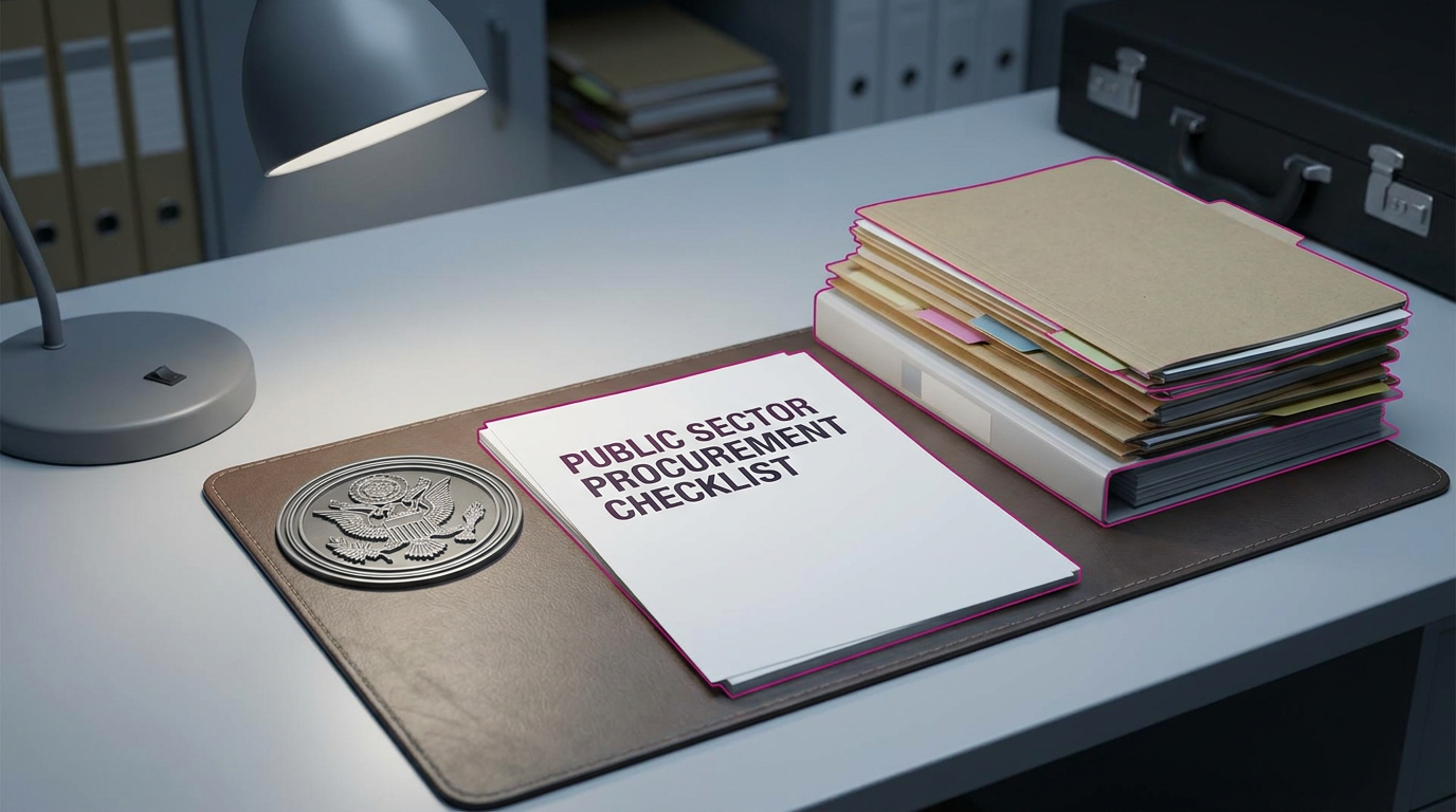 Public sector procurement checklist for space organisation