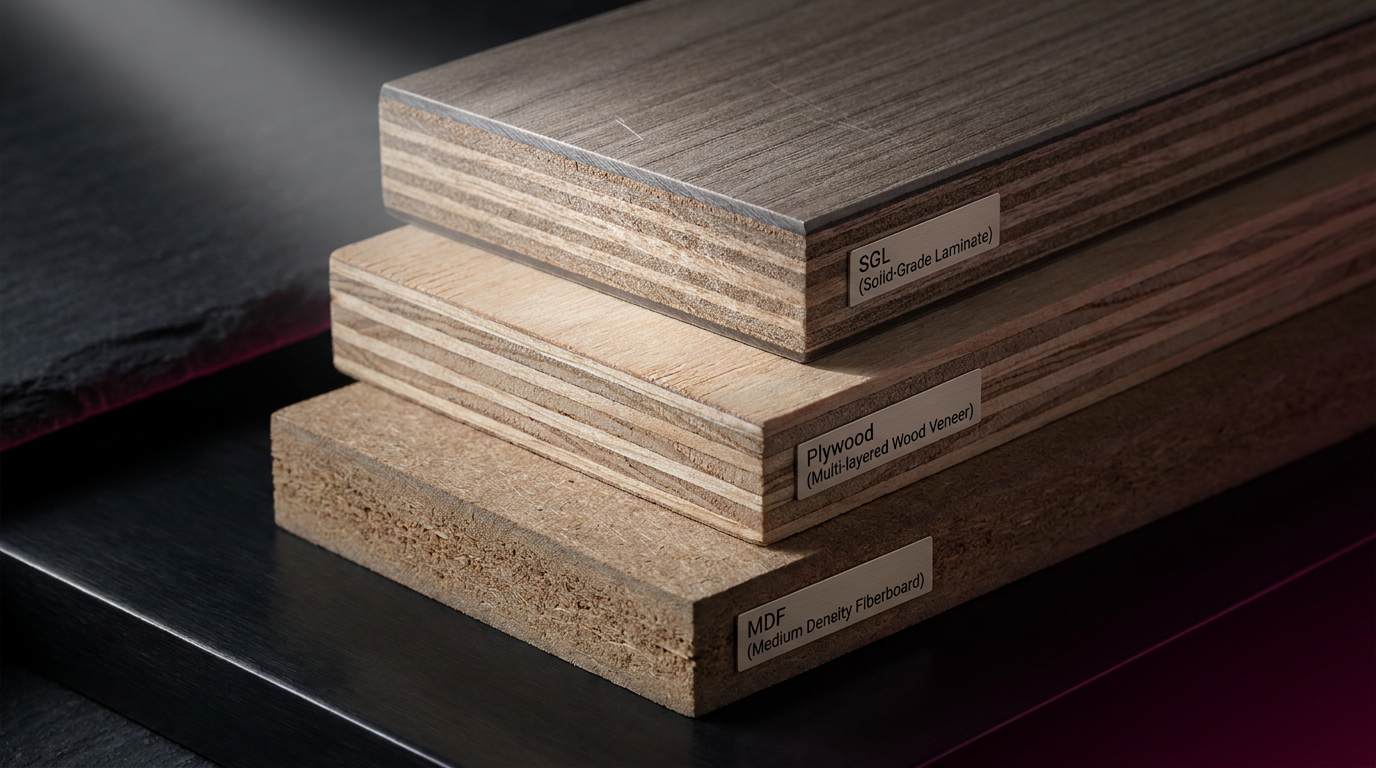 Material comparison showing durability of school furniture components