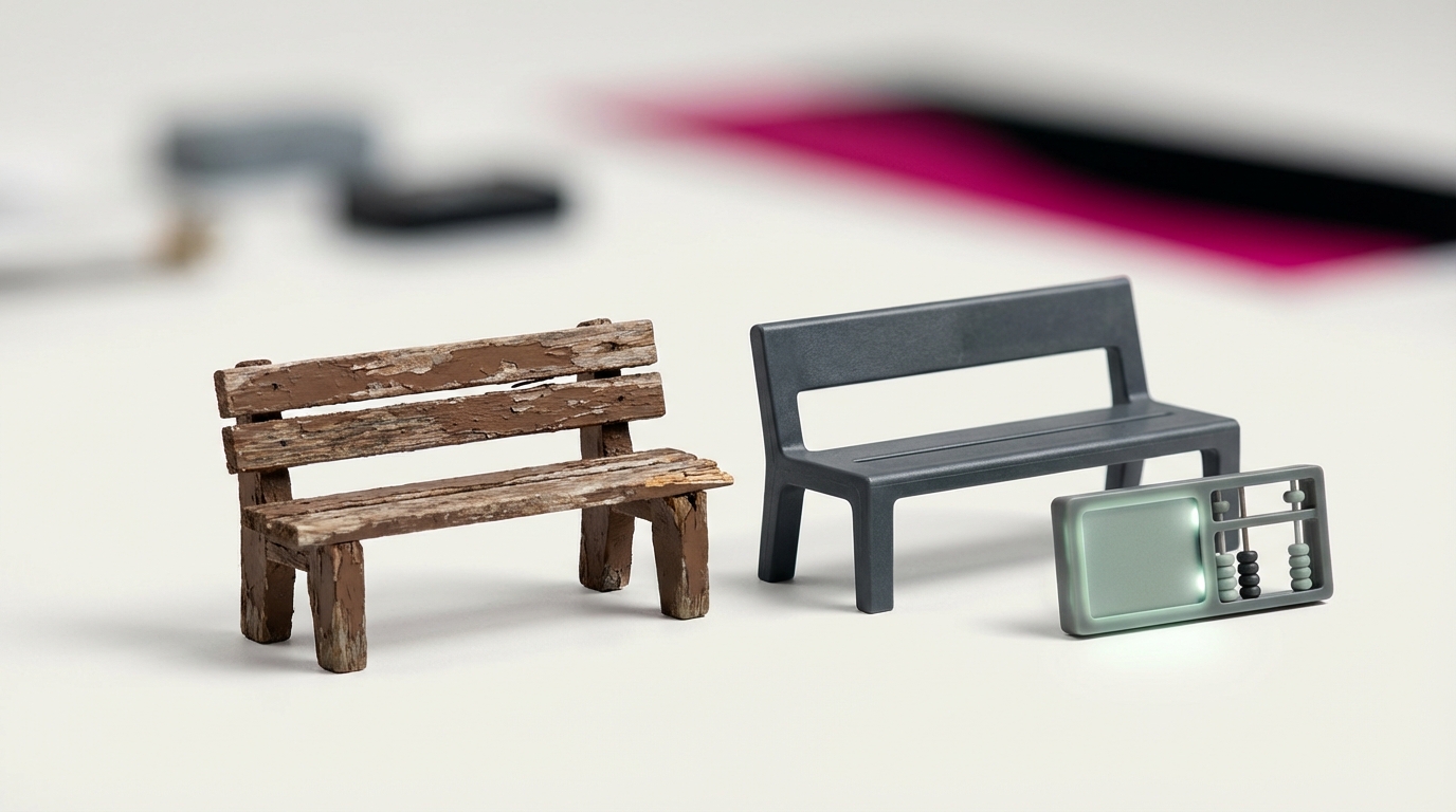Whole-life cost of school outdoor furniture - comparing wood vs recycled plastic