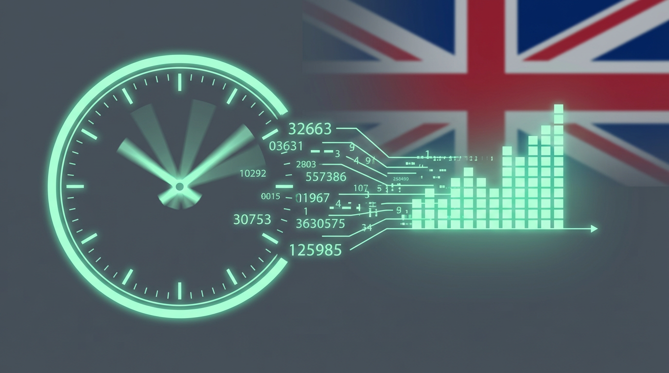 AI content creation benefits - clock transforming into growth chart