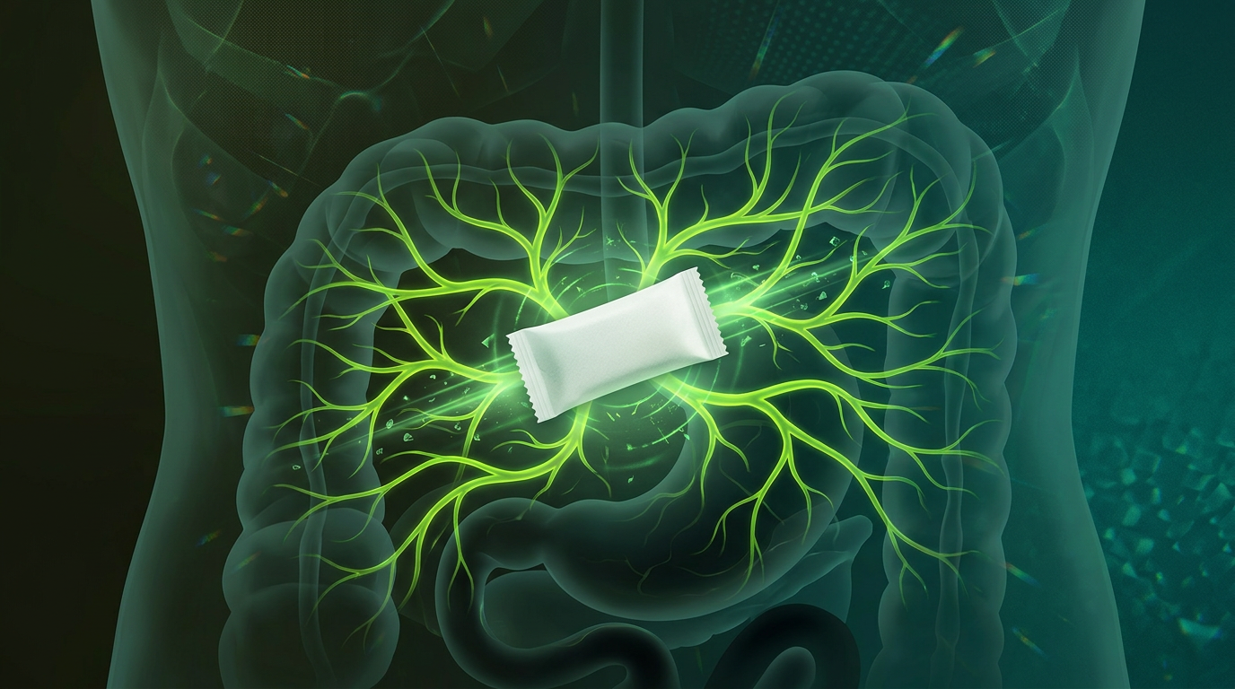 Buccal absorption process for caffeine pouches