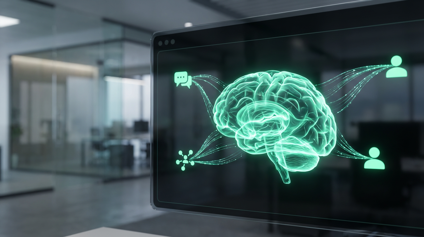 AI social media management system generating content