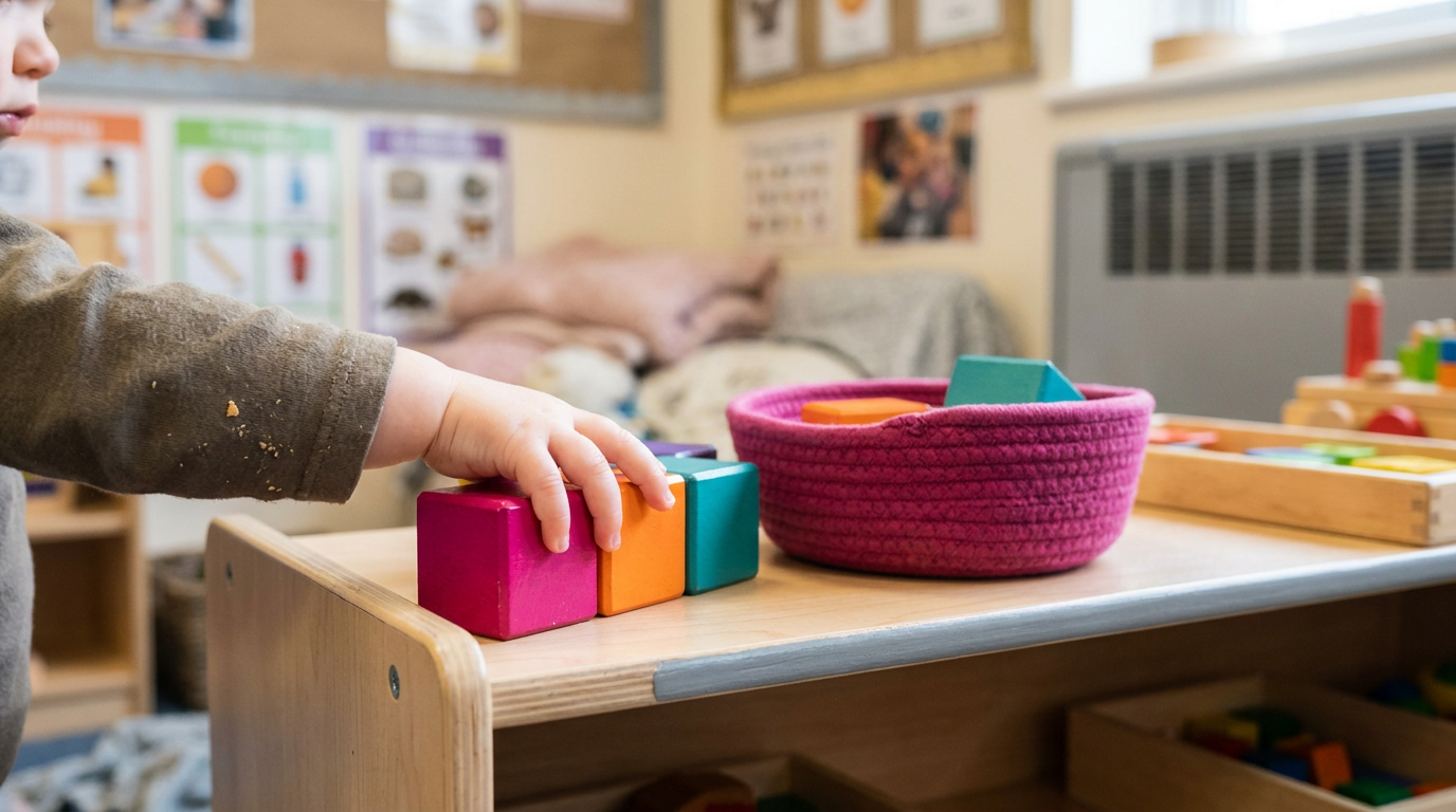 EYFS enabling environment checklist - child accessing classroom resources