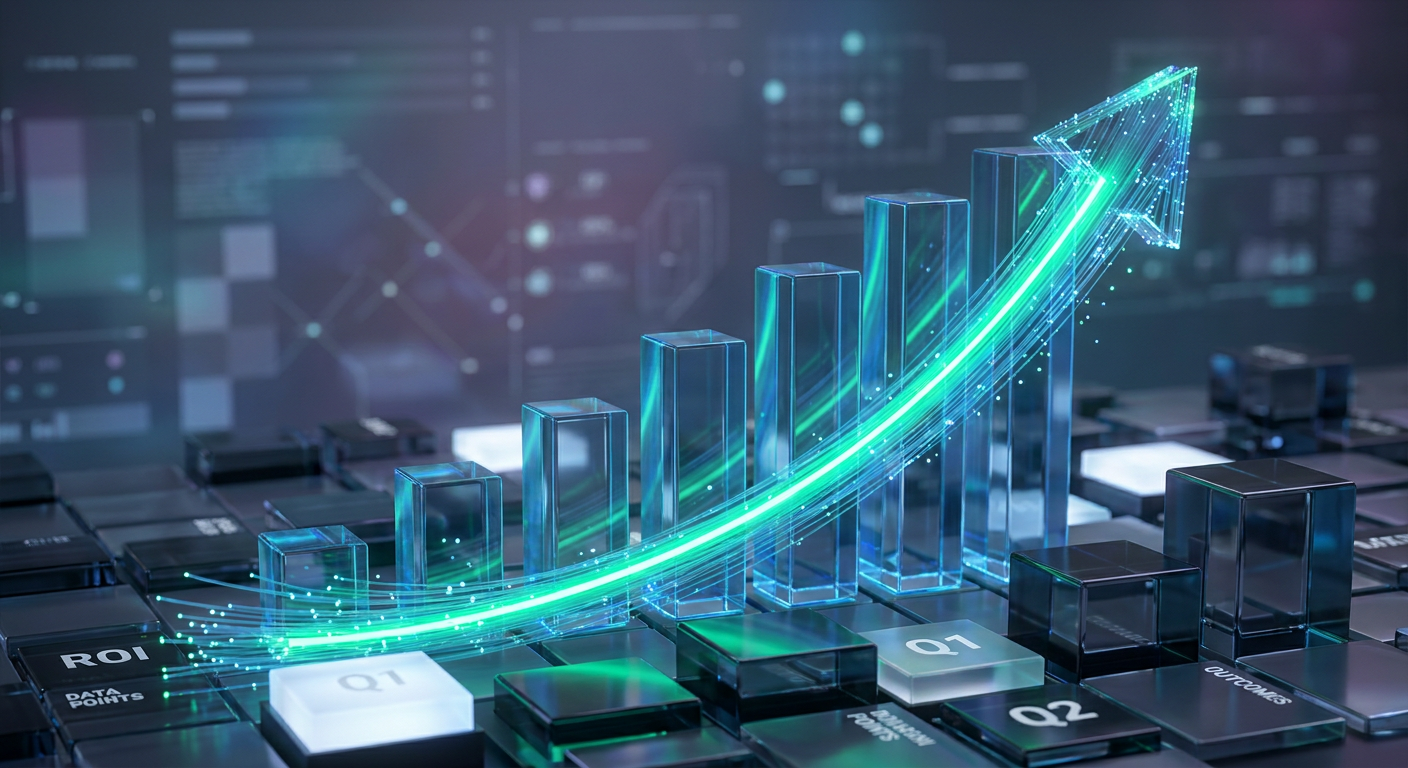 Business AI solutions UK - graph showing productivity and cost savings