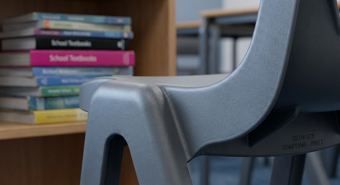 Classroom furniture essentials - durable ergonomic school chair detail