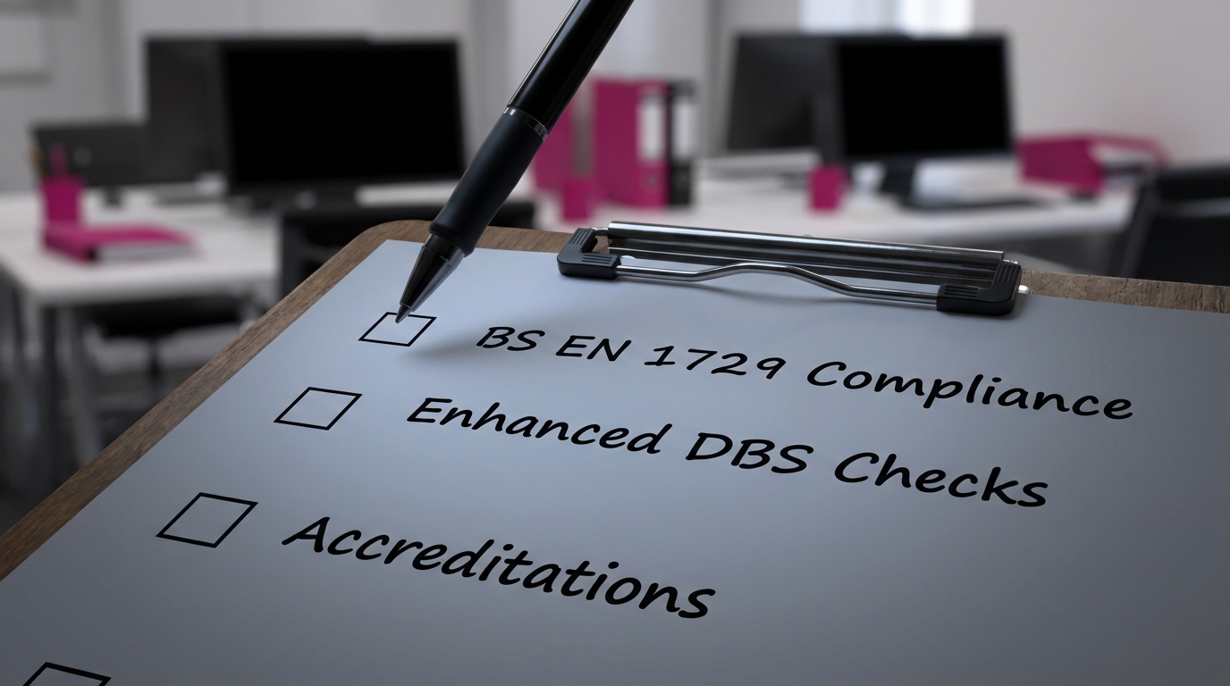 Supplier vetting checklist for school furniture procurement