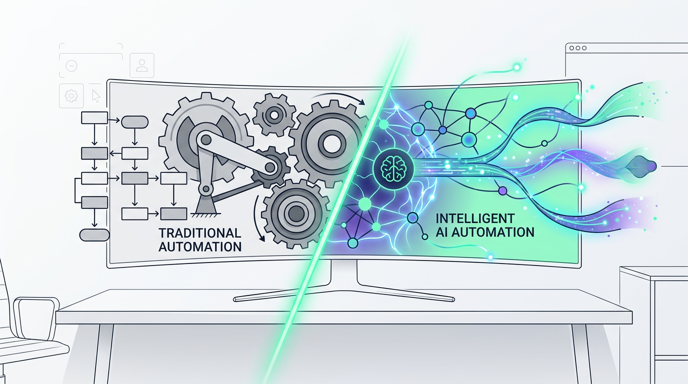 AI automation vs. traditional automation comparison