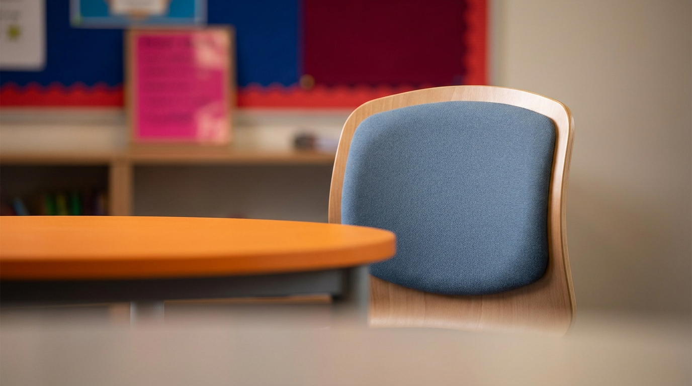 School breakout area furniture supporting safeguarding duties