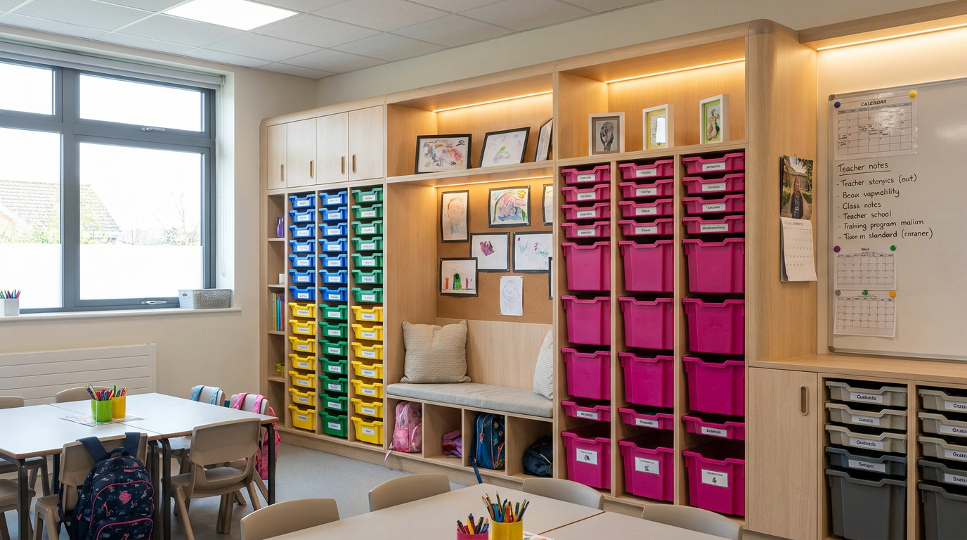 School storage furniture - compliant and safe classroom solutions