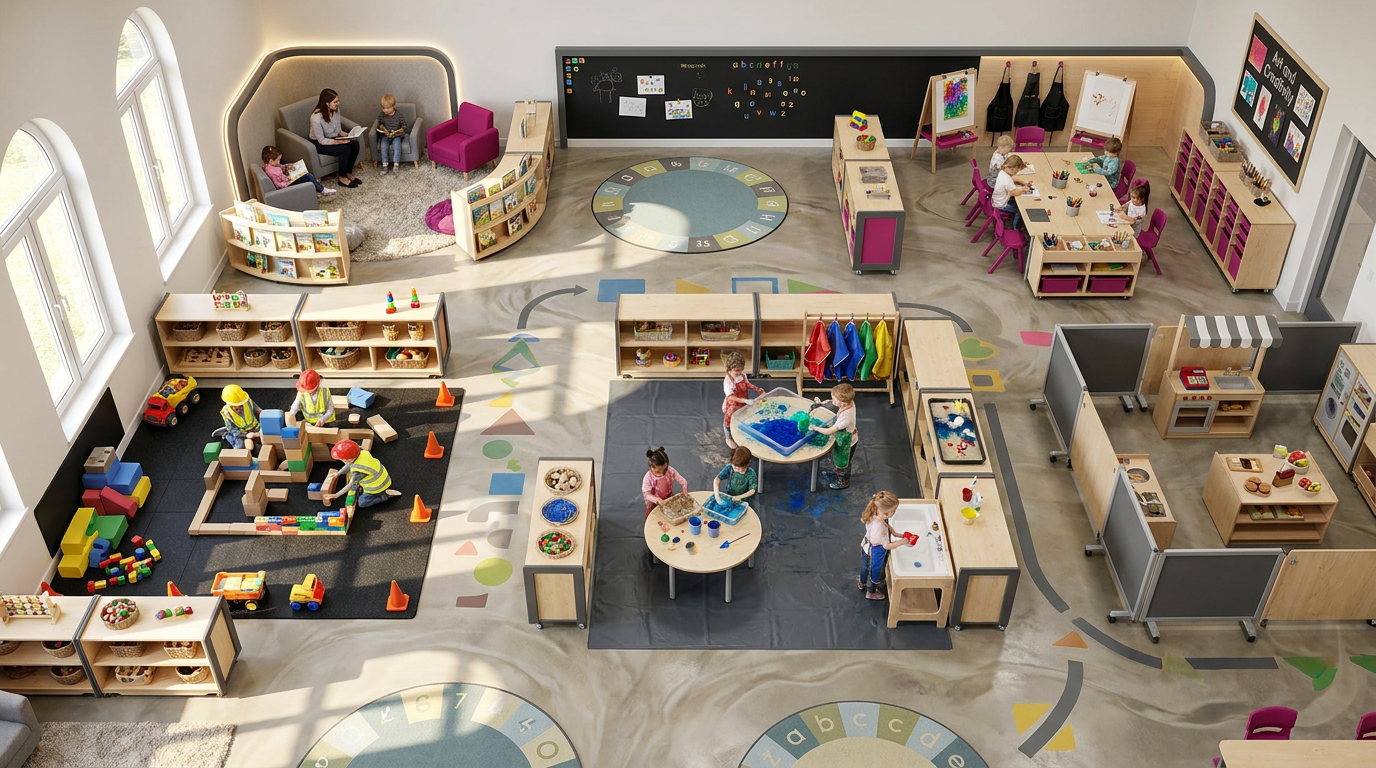 Creating a learning environment EYFS - zoned classroom layout