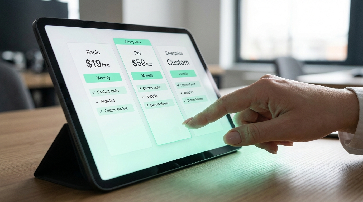 Direct costs of AI social media tools - tiered pricing comparison