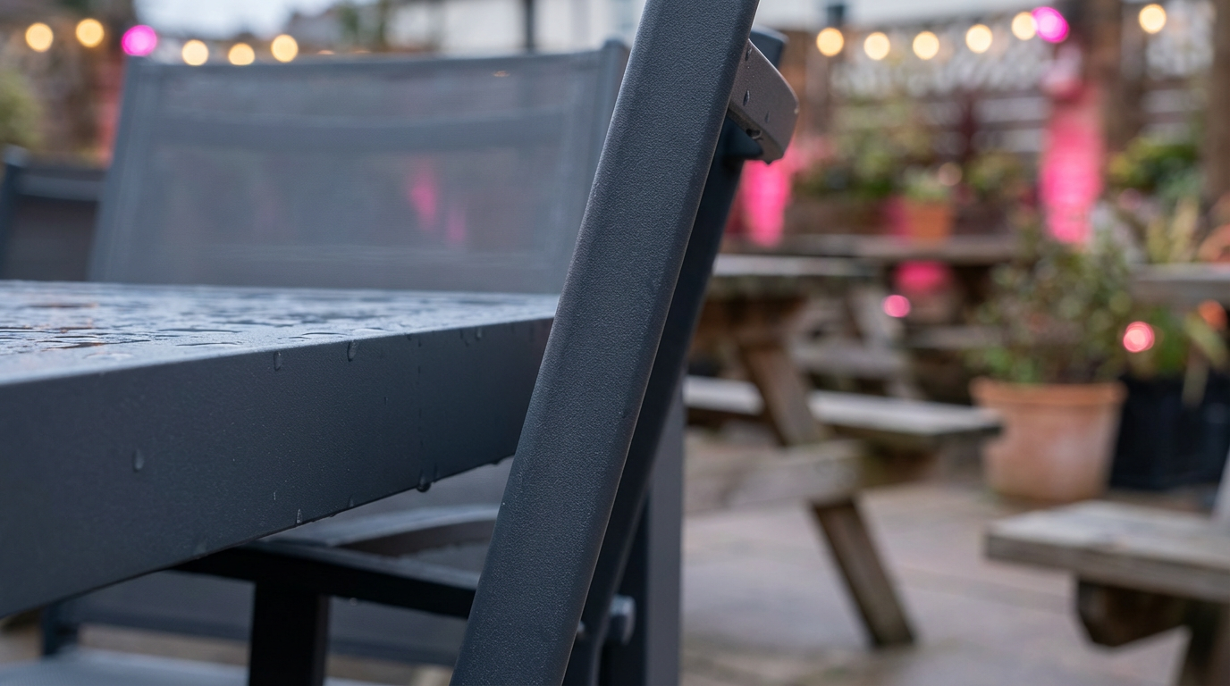Pub garden furniture UK - durable contract-grade aluminium chairs