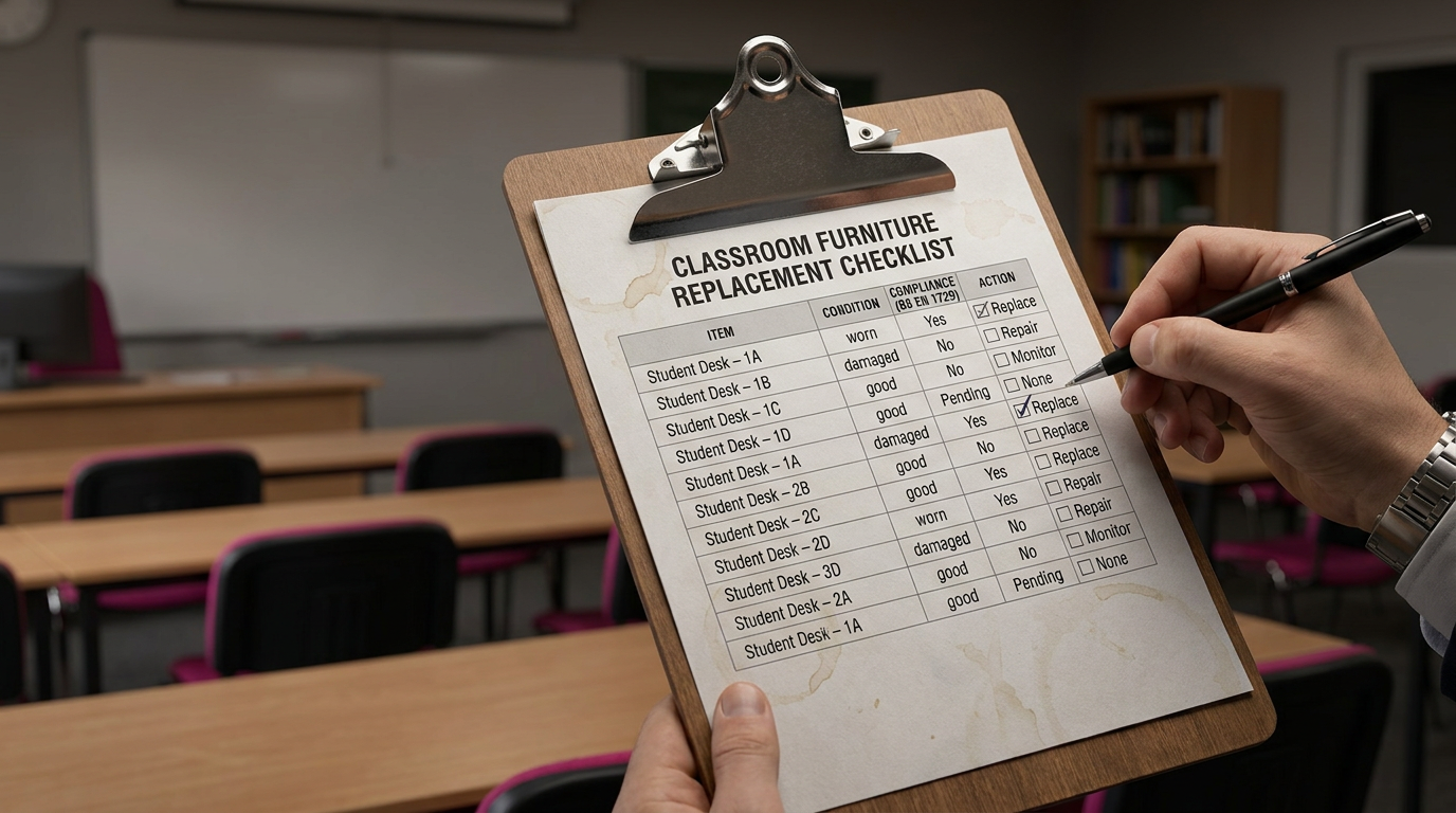 School furniture audit checklist - documenting condition and compliance