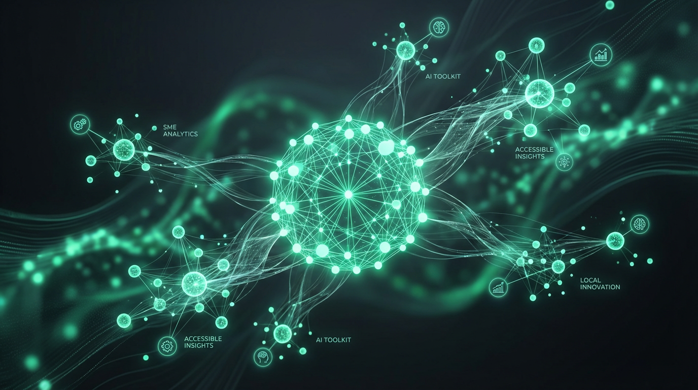 AI democratisation - data nodes spreading to SMEs
