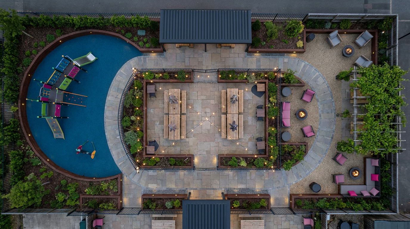 Pub garden zoning - effective layout for family appeal