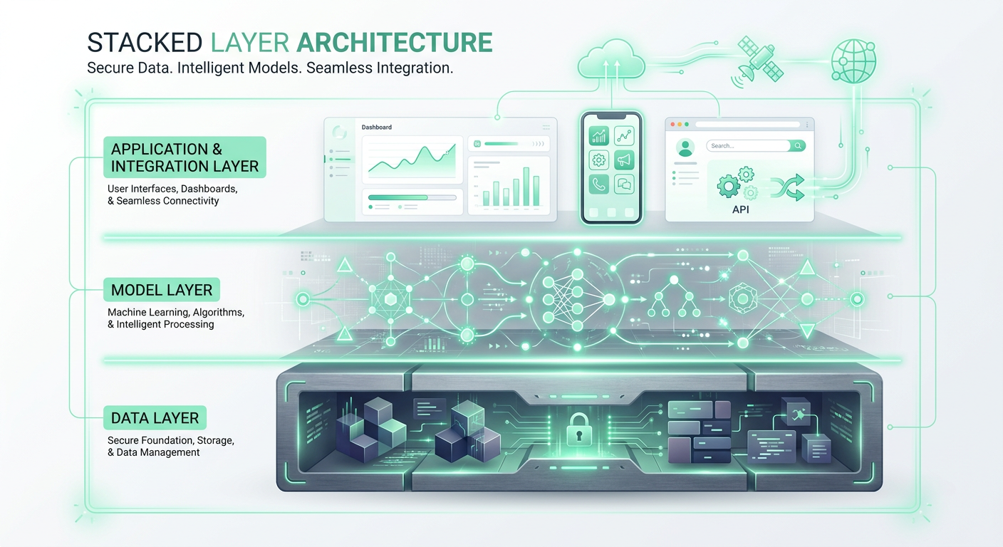 Core components of AI solutions architecture for UK SMEs