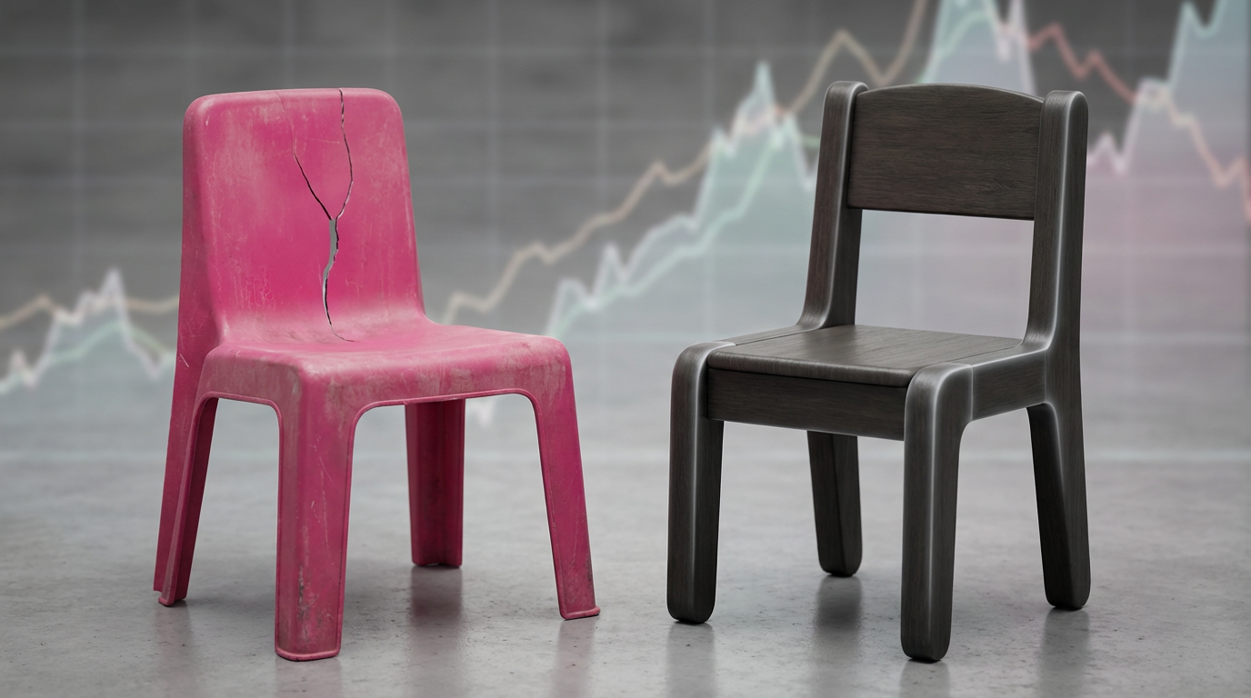 Cheapest price myth - worn chair next to durable, high-quality early years chair